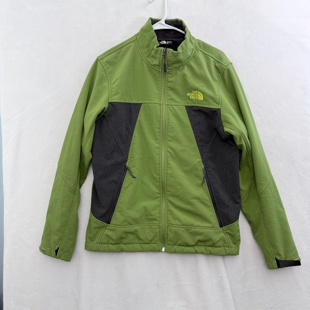 The North Face Jacket Mens M Green Full Zip Apex Chomium Thermal Fleece Line